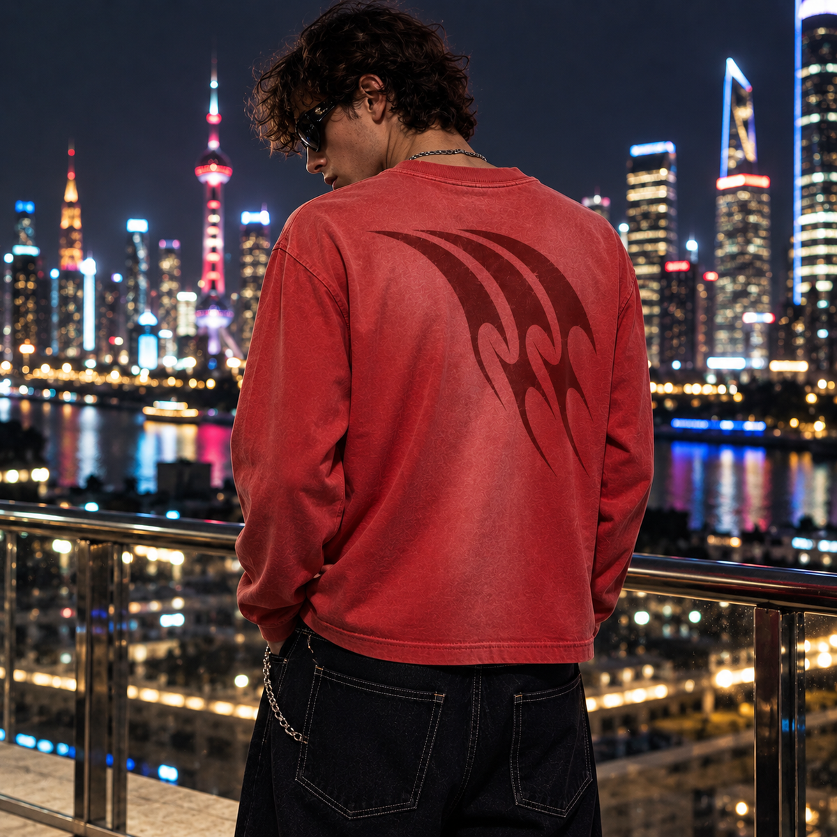 Chinese Dragon – Vintage Washed Long Sleeve